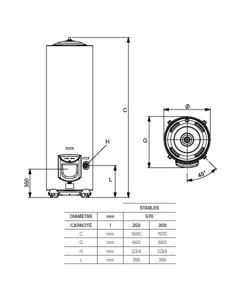 schema montage ariston hpc + vertical stable