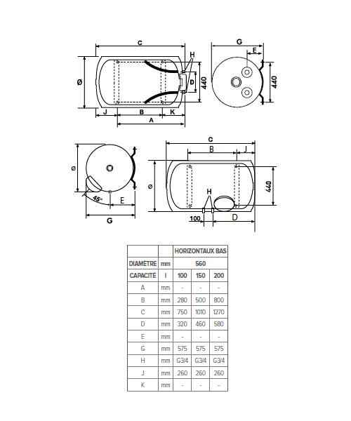 schema montage ariston sageo horizontal bas