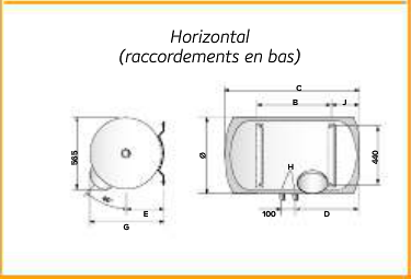 schema montage chaffoteaux blinde horizontal bas