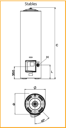 schema montage chaffoteaux hpc vertical stable